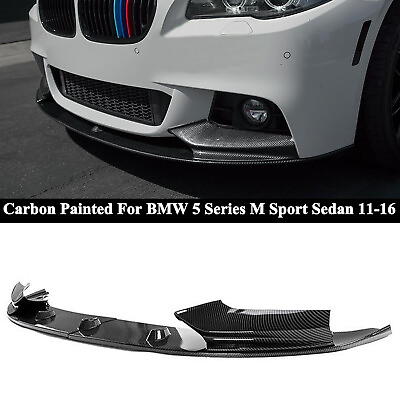 #ad For BMW F10 5 Series M Sport 11 2016 MP Style Front Bumper Lip Splitter Spoiler $69.99