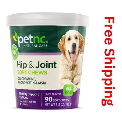 #ad PetNC Natural Care Hip and Joint Soft Chews for Dogs 90 Count Freeshiping $13.50