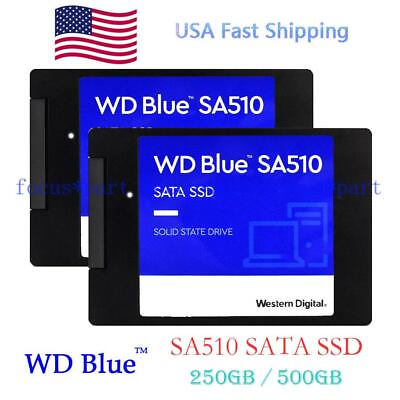 #ad WD Blue 250GB 500GB SA510 2.5 inch SATA SSD Solid State Drive for laptop US Ship $54.13