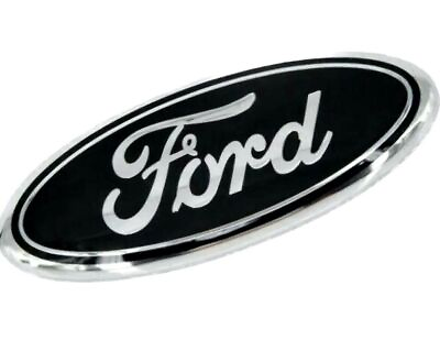 #ad #ad BLACK amp; CHROME 2005 2014 Ford F150 FRONT GRILLE TAILGATE 9 inch Oval Emblem 1PC $14.39