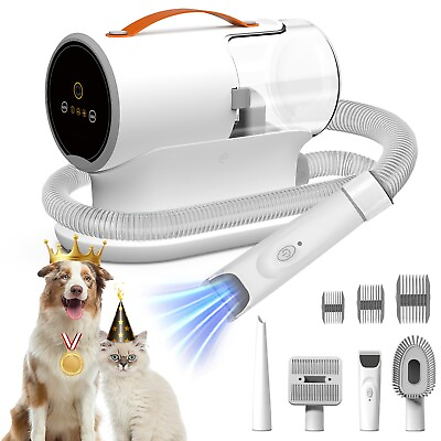 #ad AIRROBO PG100 Pet Grooming Vacuum with 5 Grooming Tools 12000Pa Suction Power $80.59