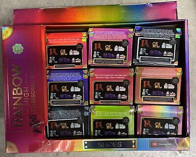 #ad Rainbow High Mini Shoes Accessories Lot Of 27 New In Boxes $55.00