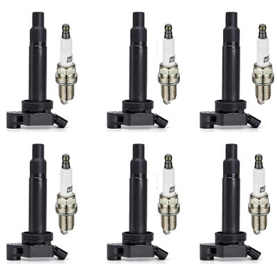 #ad 6x Ignition Coils Iridium Spark Plugs for 01 06 Toyota Highlander Sienna uf267 $79.99