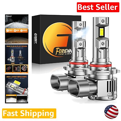 #ad Upgraded 9005 LED Bulbs 20000LM Ultra Bright 6500K Cool White Pack of 2 $94.99
