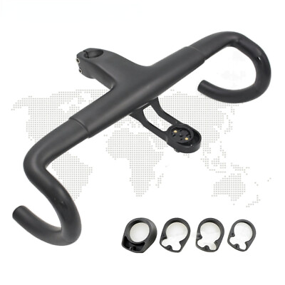 Aero Integrated Road Bicycle Handlebars T800 UD Carbon 400 420 440mm x110 120mm $214.97