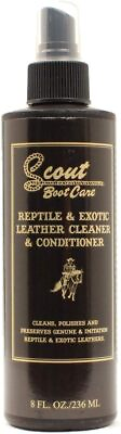 #ad Scout Boot Care Reptile Exotic Leather Cleaner and Conditioner 8oz Spray Bottle $9.95