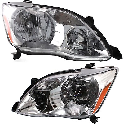 #ad Headlights Driving Head lights Headlamps Set of 2 Driver amp; Passenger Side Pair $161.89