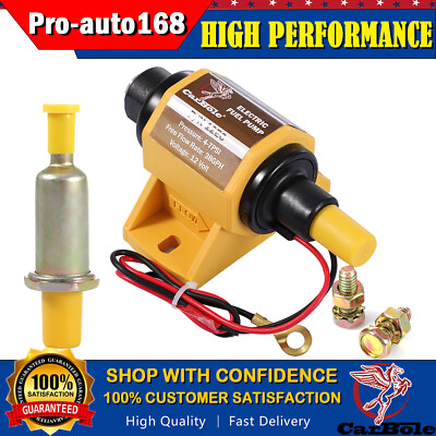 #ad Universal Electric Fuel Pump 5 16quot; 4 7 PSI 38GPH 12V Inline Low Pressure Gas E85 $28.48