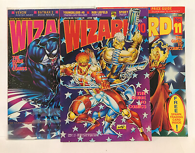 #ad Wizard The Guide To Comics #9 #10 #11 Book Lot Magazine $19.99