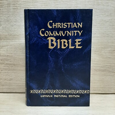 #ad Christian Community Bible Catholic Pastoral Edition Hardcover Blue 1988 4th Edit $13.59