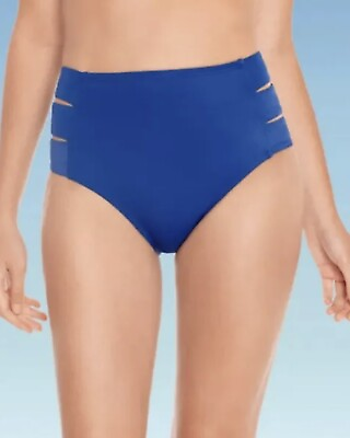 #ad Beach Betty Miracle Brands Control Side Cut Out Slimming Bikini Bottom Sz: M NWT $7.99