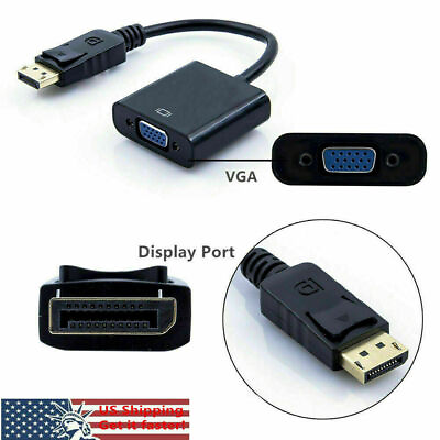 #ad DP Display Port Male to VGA Female Converter Adapter Cable For PC Laptop $3.37