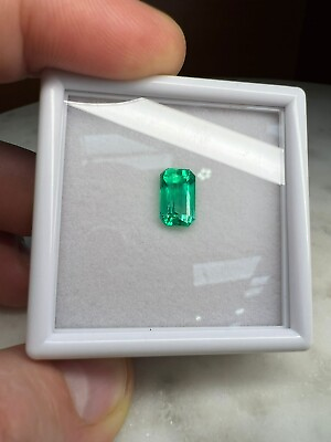 #ad 2.56 ct Emerald Cut Natural Colombian Emerald Certified Minor $13248.00