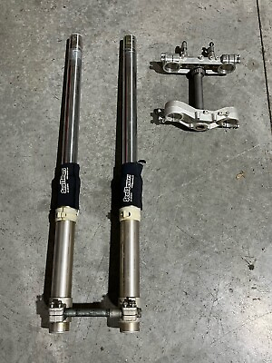 #ad SUZUKI DRZ 400S COMPLETE FRONT END FORKS TRIPLE TREE Assembly OEM $199.95
