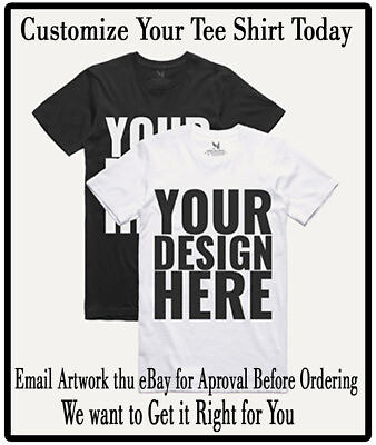 #ad Fathers Day Custom Front T Shirt Your Your Artwork Full Color Family Reunion $48.99