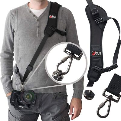 #ad Portable Shoulder Camera Strap Belt For DSLR Digital Cameras Canon Nikon Sonys $27.84