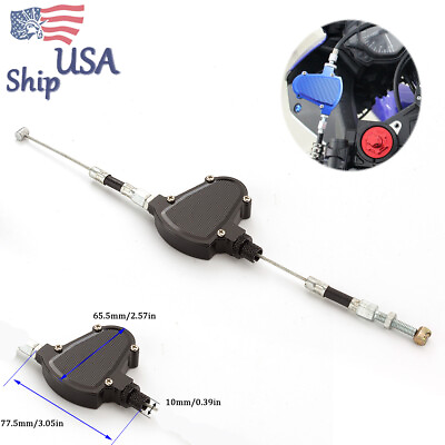 #ad Universal CNC Motorcycle Stunt Clutch Easy Pull Cable Lever Replacement System 1 $15.99