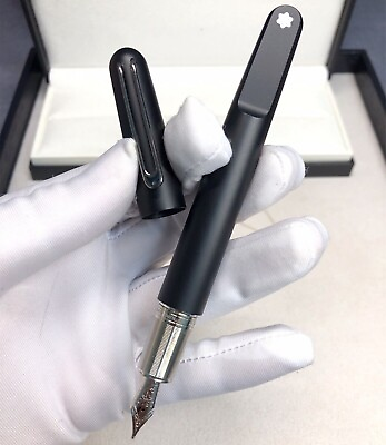 #ad Luxury M Magnet Series Matte Black Color Black Clip 0.7mm nib Fountain Pen $31.34