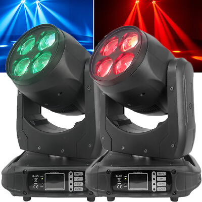 #ad 4*50w Bee Eyes LED Beam Stage Light Moving Head RGBW Zoom Effect DMX512 Control $419.98