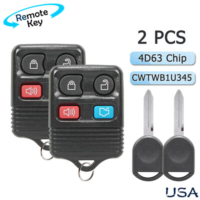 #ad 2 Replacement Key Remote Fob for Lincoln Town Car 2003 2004 2005 2006 2007 2008 $12.85