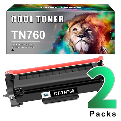 #ad 2PK High Yield TN760 Toner Cartridge For Brother MFC L2710DW HL L2395DW Toner $21.59
