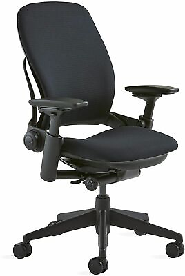 #ad Steelcase Leap V2 Chair Fully Loaded Black on Black $324.11