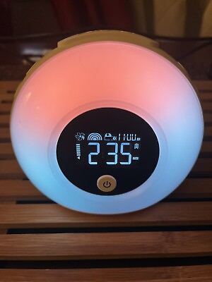 #ad TIYOON Wake Up Light Bluetooth Speaker Lamp Alarm Clock 6 x 5.3 x 3.3 inches $14.96