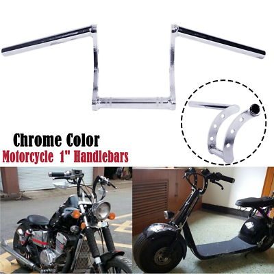 #ad Motorcycle 1quot; Drag Bar Handlebar Chrome For Honda Shadow VLX 600 VT600CD Deluxe $62.99