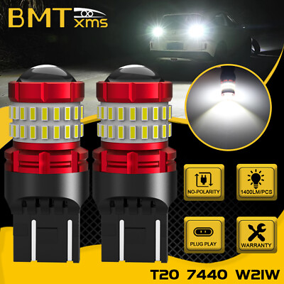 #ad BMTxms 2X White 7443 7440 LED Backup Reverse Light For Toyota Echo 2000 2005 $22.55