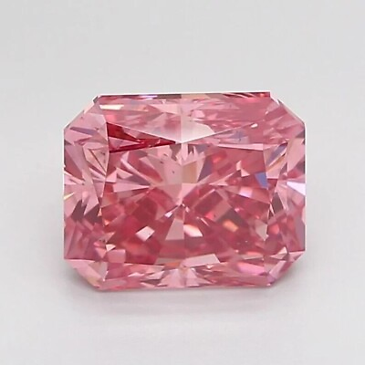 #ad 5.00 Ct Fancy Pink Radiant Cut VVS1 Diamond Premium Quality Loose Gemstone $249.00