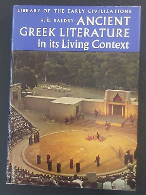 #ad Vintage 1968 quot;Ancient Greek Literature in Its Living Contextquot; 1st Edition HC DJ $9.50