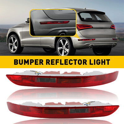 #ad Left amp; Right Rear Bumper Light Reflector Lamp w Bulbs for Audi Q5 US 2009 2016 $72.95