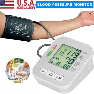 #ad Blood Pressure Monitor Automatic Arm Digital BP Cuff Pulse Heart Rate Machine US $13.49