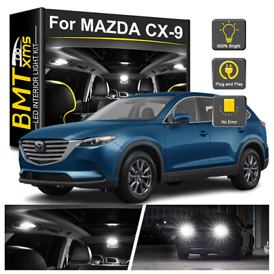 #ad 13x Interior LED Light Bulbs White Reverse License Plate For Mazda CX9 2007 2023 $16.98