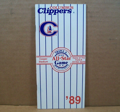 #ad 1989 Triple A All Star Game Columbus Clippers Guide $14.99