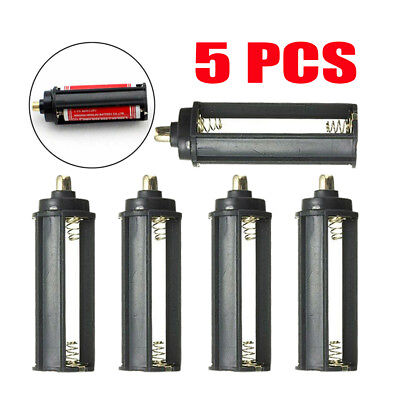 #ad 5x Battery Holder 3 AAA Cylindrical Storage Case Plastic For Flashlight Torch US $6.29