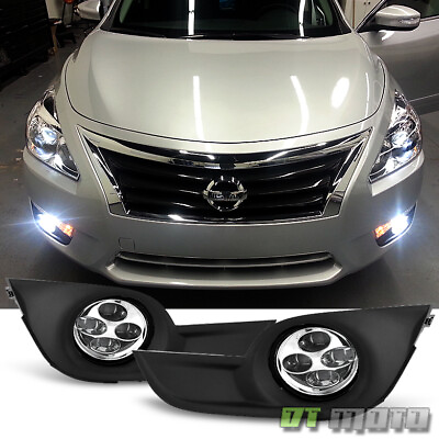 #ad For 2013 2015 Altima Sedan 4 Quad LED DRL Fog Lights Driving Bumper LampsSwitch $64.99