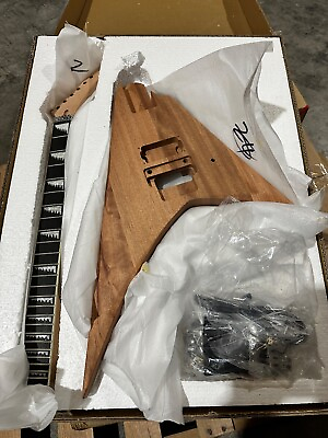 #ad DIY Electric Guitar Kits in AL Style Mahogany Body and Neck Composite Ebony $249.99