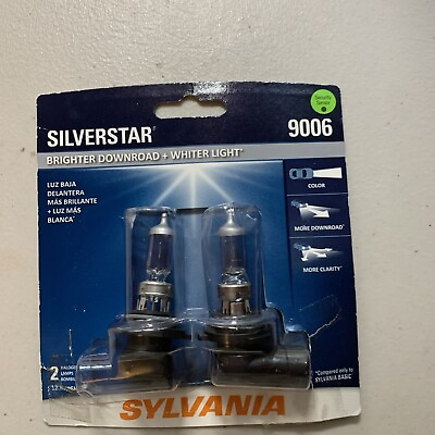 #ad Sylvania 9006 SilverStar High Performance Halogen Headlight 2 Bulbs OPENBOX $14.99
