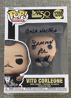 #ad Sammy “The Bull” Gravano Signed Vito Corleone Funko Pop COSA NOSTRA GODFATHER $299.95