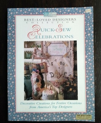 #ad Vtg 1998 Quick Sew Celebrations 144 Pg Paperback Book That Patchwork Place $21.07