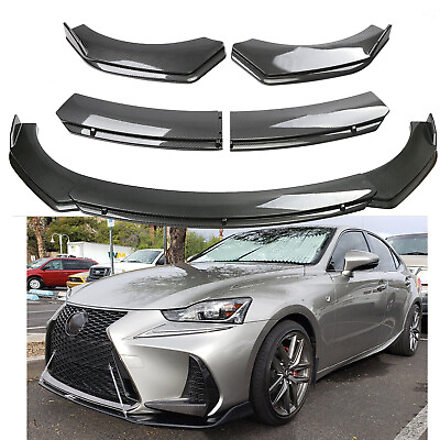 #ad Carbon Fiber Style Front Bumper Lip Splitter Spoiler For IS250 IS350 IS300 RC350 $69.99
