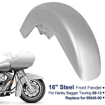 #ad Steel Front Fender For Harley Bagger Touring 89 13 Street Electra Glide Smooth $72.00