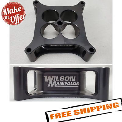 Wilson Manifolds 004150 4150 Carb Spacer 2.00quot; 4 Hole Tapered $281.96