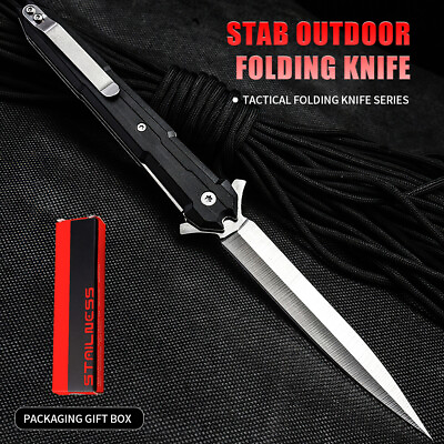 #ad 8.9quot; TAC FORCE SPRING OPEN ASSISTED TACTICAL FOLDING POCKET KNIFE Rescue Blade $11.99