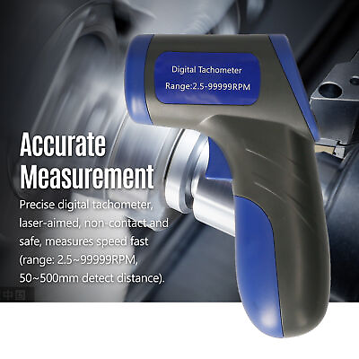#ad Digital Tachometer Handheld RPM Meter Speedmeter Engine Motor Speed Gauge X8W3 $18.39