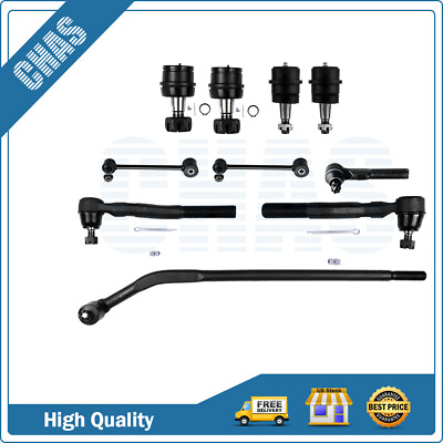#ad 10x Front Lower Upper Ball Joints Sway Bar End Link For 2007 2017 Jeep Wrangler $84.93