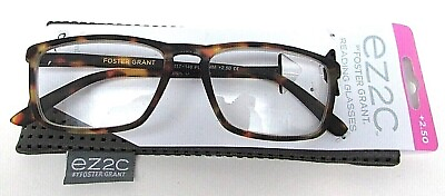 #ad #ad Foster Grant EZ2C Reading Glasses COREY TOR W Case Choose Strength $12.99