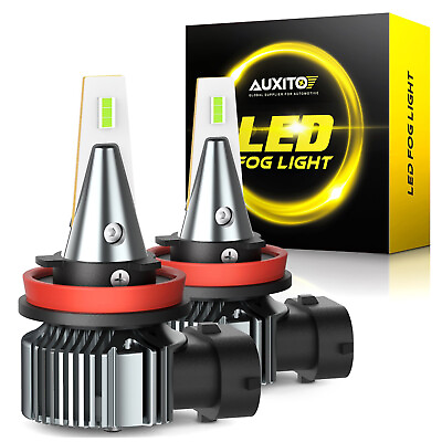 #ad 2x AUXITO H11 H9 H8 LED Fog Light Bulbs 30W High Power Ice Blue Super Bright DRL $19.99
