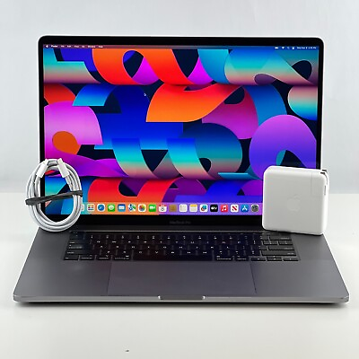 #ad 1 YR Warranty 16quot; MacBook Pro 2019 Gray 2.3 i9 32GB 1TB 4GB 5500M Ventura Good $789.00